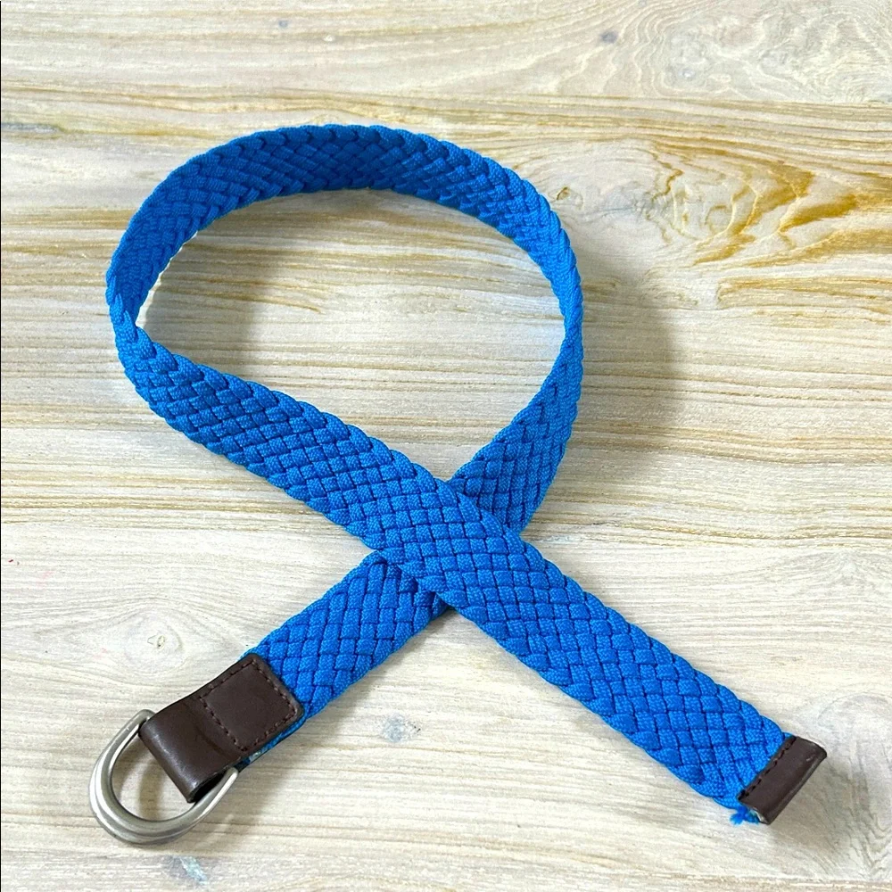 Baby GAP Electric Blue Braided Belt with Silver Buckle